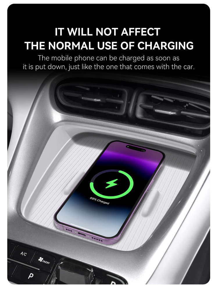Suitable for 2024-2026 Geely Xingyue EX2 wireless charging silicone pad, center console protection, anti-slip car-specific modification