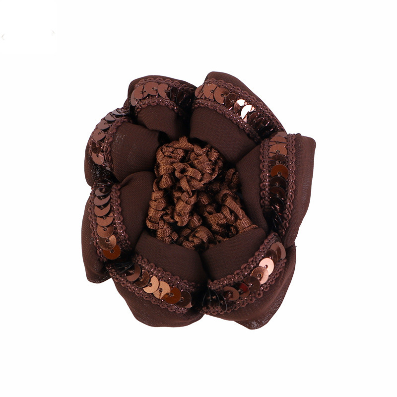 Ladies profesional lentejuelas flores hechas a mano red de cabello bailarina de ballet cabeza de pelo bolas de cabeza cabeza de red niños tocado