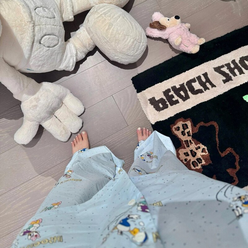 2024 Korean Spring and Autumn New Donald Duck Cute Cartoon Print Long Sleeve Ins Loose Home Pajamas suit