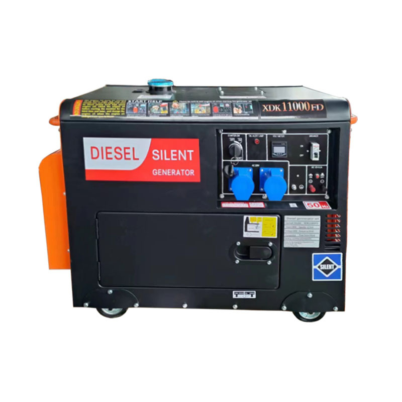 Generador silencioso diesel 10KVA pequeño hogar at un solo cilindro 6 8KW kilovatios móviles trifásicos 380 AC