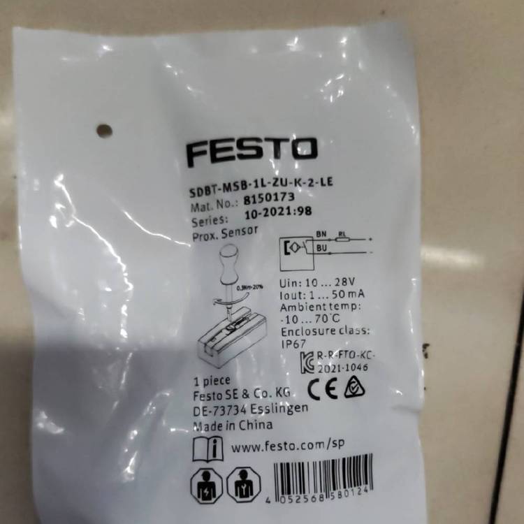 FESTO费斯托SMT-8M-A-PS-24V-E-0,3-M8D 574334 接近开关