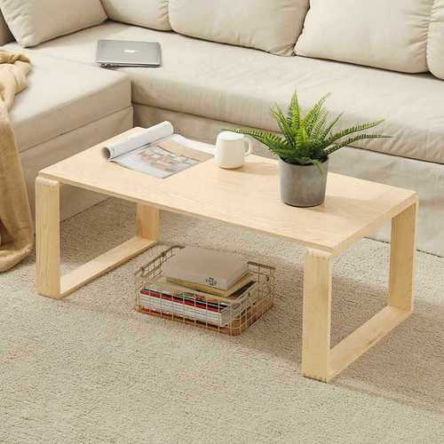 Balcony bow window small table kang table Japanese tea table tatami low table bedroom floor seating tea table windowsill solid wood floor table