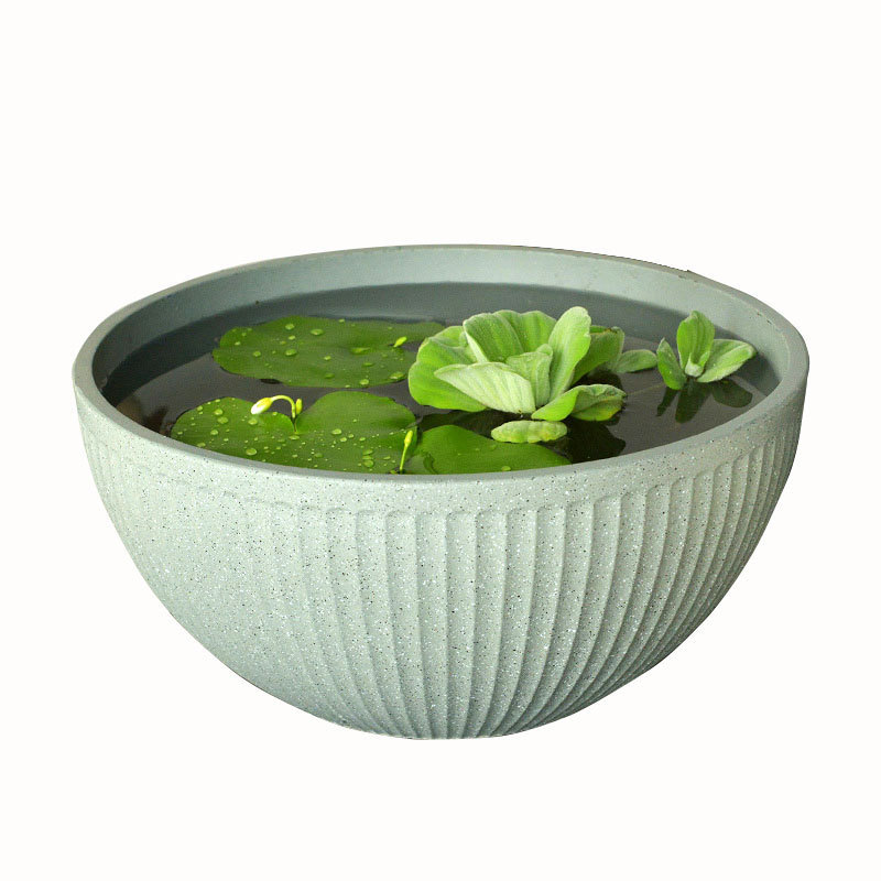 睡蓮鉢、ボウル、蓮専用鉢、蓮と銅貨草の水耕栽培容器、無孔植木鉢、蓮水槽、プラスチック|undefined
