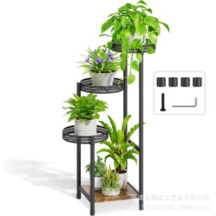 Amazon New Simple Flower Rack Storage Rack Multi-layer Thickened Balcony Living Room Floor-standing Flower Rack Flower Pot Shelf