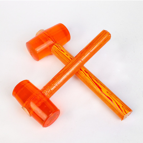 Manufacturer wholesale transparent hammer rubber hammer large rubber hammer for floor tiles elastic shockproof knocking tool