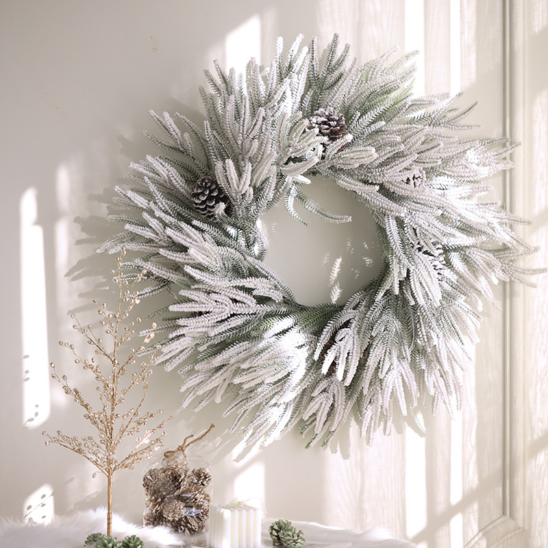 Nuevos colgantes de guirnaldas de Navidad colgantes de pared pe guirnaldas de hotel centro comercial escenario de decoración de Navidad props