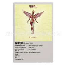 亚马逊TEMU希音跨境天使翅膀人体单幅艺术画装饰画油画布画芯无框