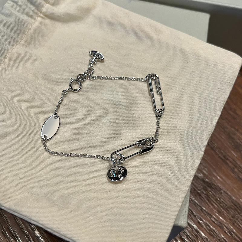 High Version Empress Dowager Pin Stereo Saturn Bracelet Minimalist Commuter Style Silver Chain Bright Face Pclip Planet Bracelet High Version Empress Dowager Pin Stereo Saturn Bracelet Minimalist Commuter Style Silver Chain Bright Face Pclip Planet Bracelet