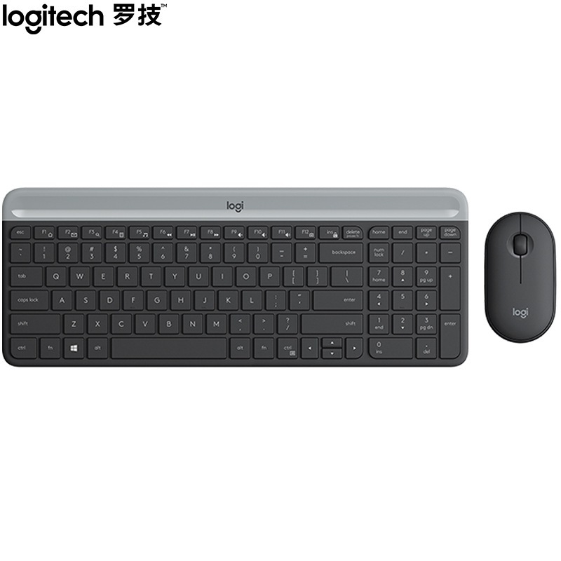 開封済みロジクール MK470 ワイヤレス キーボードとマウス セット サイレント オフィス ラップトップ ファッショナブルな薄型軽量キーボードとマウス|undefined