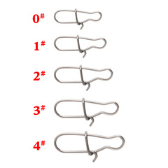 路亞餌金屬不鏽鋼材質八字環別針四款尺寸加強連接環戶外漁具配件
