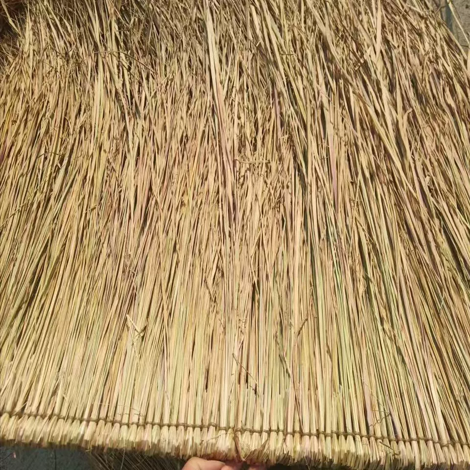 Соломенная крыша настоящая соломенная соломенная натуральная соломенная желтая плетеная вручную утолщена шерстяная трава парк Farcade Живописное украшение
