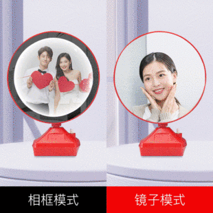 Magic mirror photo frame wedding photo studio creative custom photo LED light box dressing mirror personalized desk lamp night light