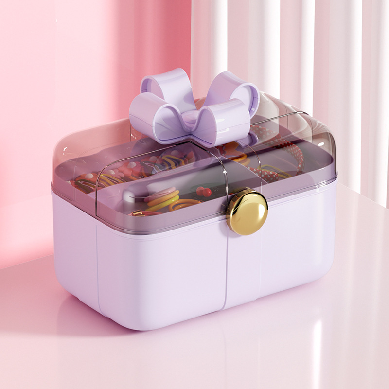 かわいい子供ヘアクリップジュエリー収納ボックス頭ひも髪フープ女の子小さなおもちゃアクセサリー収納ボックス|undefined