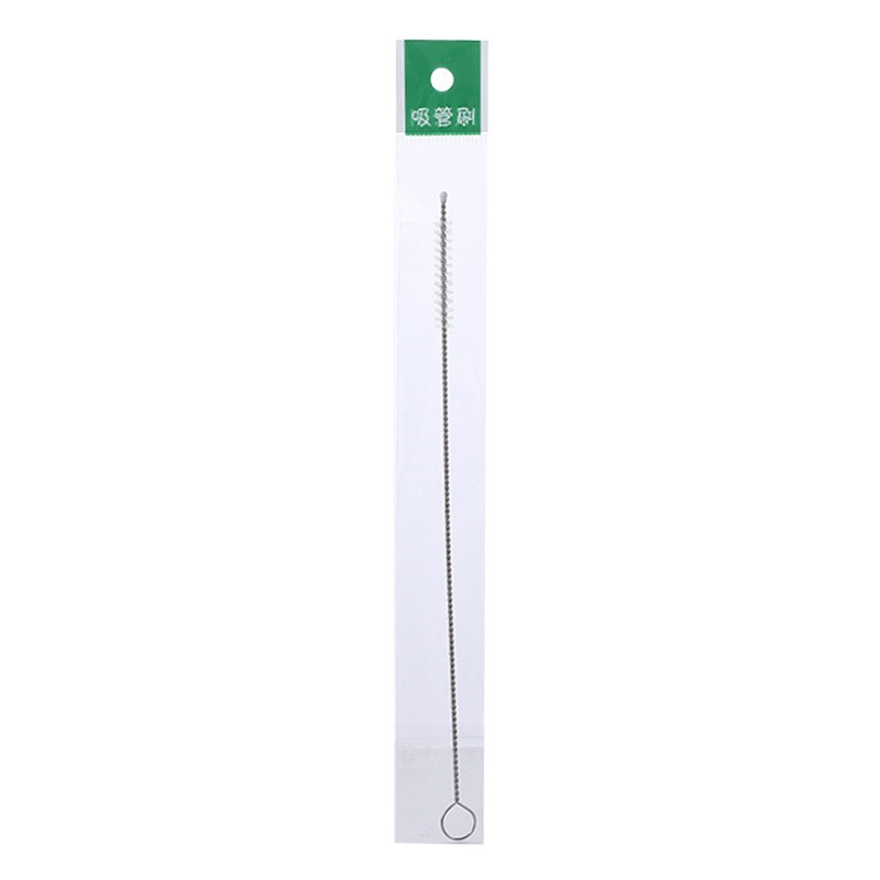 Separate packaging suction tube brush 17.5cm stainless steel test tube dredging tool water cup bottle pipe small brush