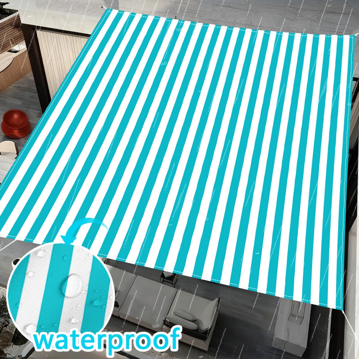 Cross-Border Store! Selling Across All Cross-Border Platforms! 1 Piece of Outdoor Waterproof Uv-Resistant Sunshade Canopy