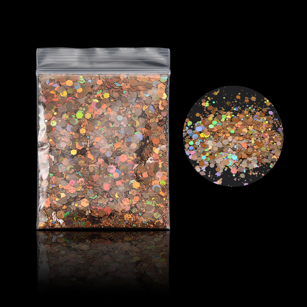 Manicura 19 color láser brillo lentejuelas en bolsas brillo en polvo traje DIY Quicksand flujo cáñamo epoxi belleza joyería