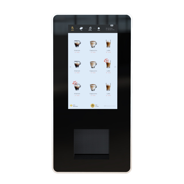 La cafetera instantánea de escritorio Junke es una máquina comercial totalmente automática para café y té con leche, con doble temperatura, frío y caliente, todo en uno.