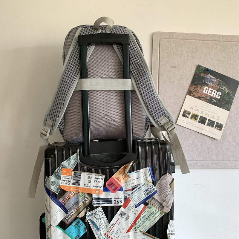 Nueva Mochila De estudiante masculino y femenino simple Estudiante universitario mochila de estudiante de escuela intermedia y secundaria Mochila de tela Oxford de gran capacidad