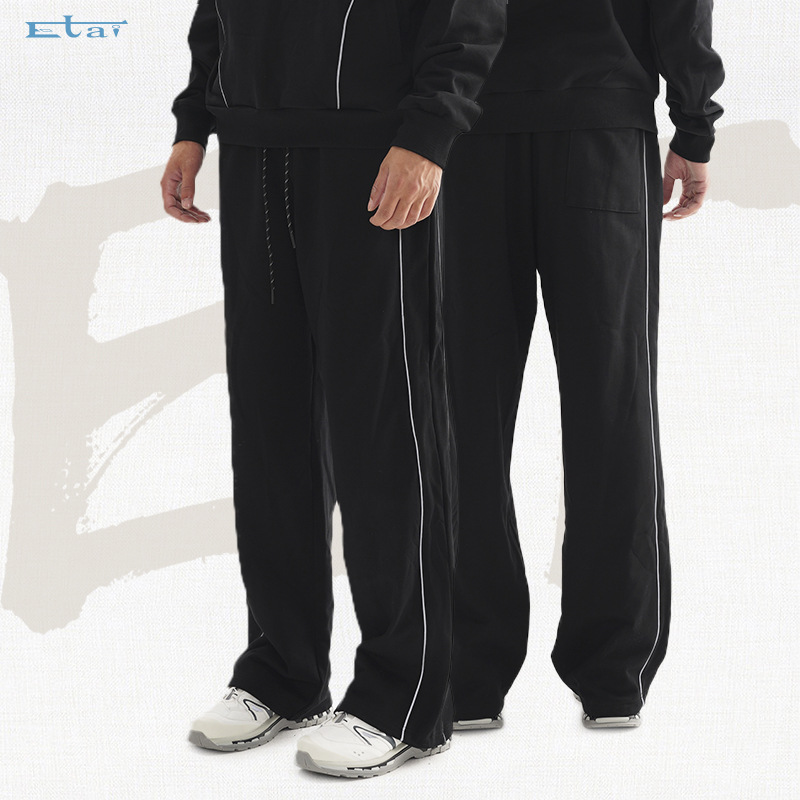 ETAI Hombre| Marca de moda, pantalones deportivos de aire, pantalones de corda de tracción, pantalones de algodón sueltos de peso pesado. image 1