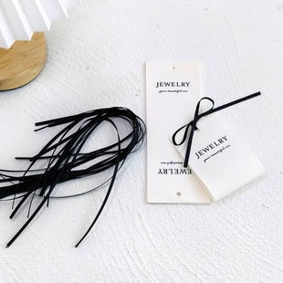 Cross-Border Korean Cotton Jewelry Earrings Packaging Fabric Necklace Bracelet Packaging Card Jewelry Jewelry Card Paper Wholesale