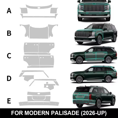 Cross-Border Exclusive Supply of Pre-Cut Tpu Car Paint Protection Film with Self-Healing Properties, Suitable for the 2026 Hyundai Palisade Model (Car paint protective film) - hyundai-palisade-2026-tpu-paint-protection-film