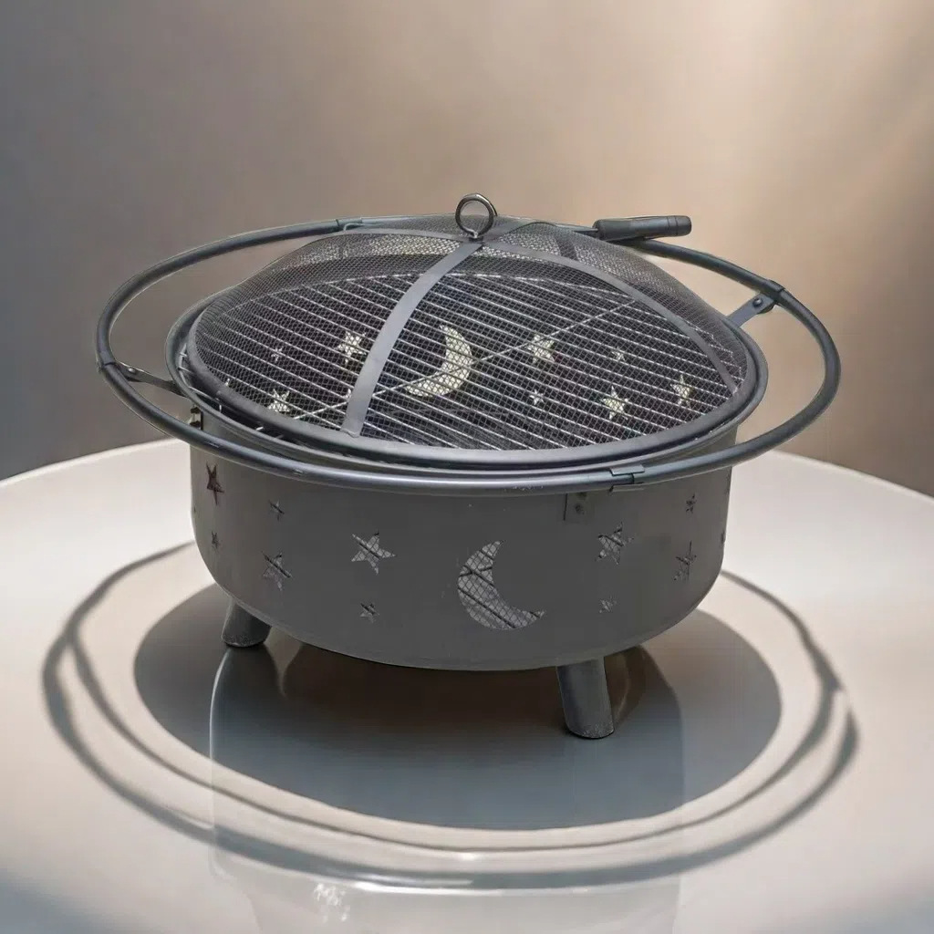 Horno de barbacoa de diamante de patio horno de calefacción interior horno de carbón horno de barbacoa de hierro forjado exterior