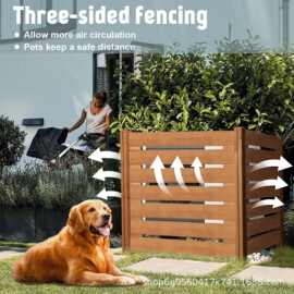 木制空调外籍围栏庭院室外垃圾栏杆堆肥箱花园家庭装饰栏