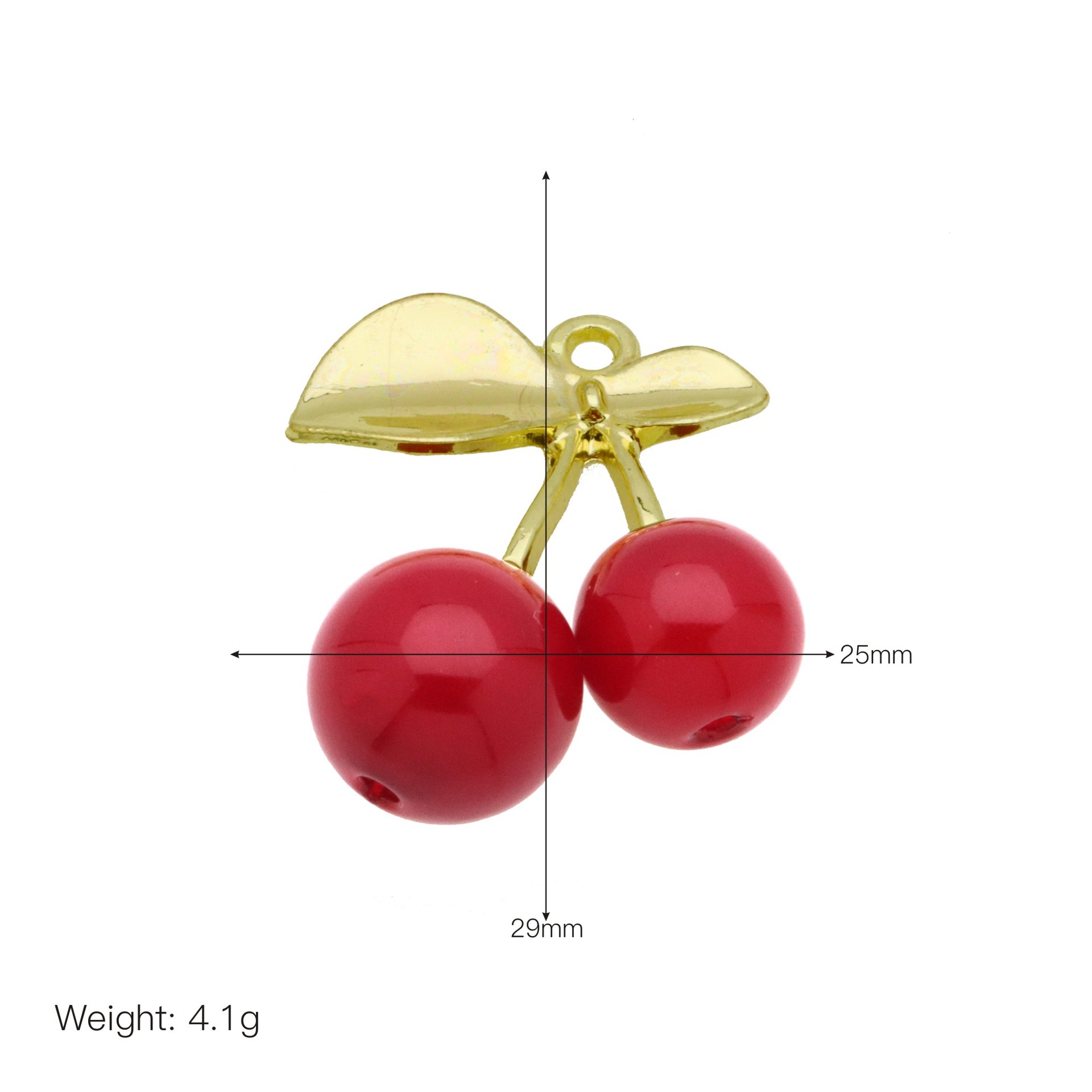 8g Weight Pendant Jewelry Making Type 20*28mm, 25 * 29mm, 30*33mm Jewelry Making Size DIY Jewelry Accessories Classification 1 Piece Quantity Copper Material Cherry, Heart Shape Pattern Enamel Design Simple Style Style 1 Piece 20*28mm 25 * 29mm 30*33mm Copper Cherry Heart Shape Pendant 6