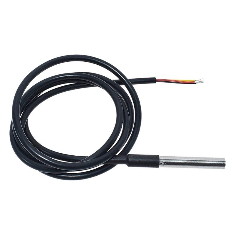 Водонепроницаемый датчик температуры DS18b20 в корпусе из нержавеющей стали, клемма XH2.54-3P, 1m