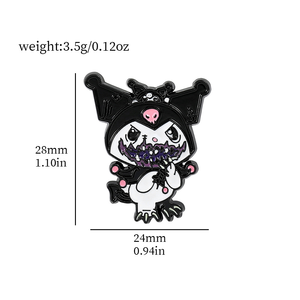 Venta caliente cien Sanrio serie de metal broche de dibujos animados coolomi Yugui perro KT gato todo-fósforo de moda insignia