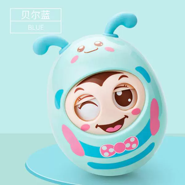 Roly-poly doll from soft rubber, can bite