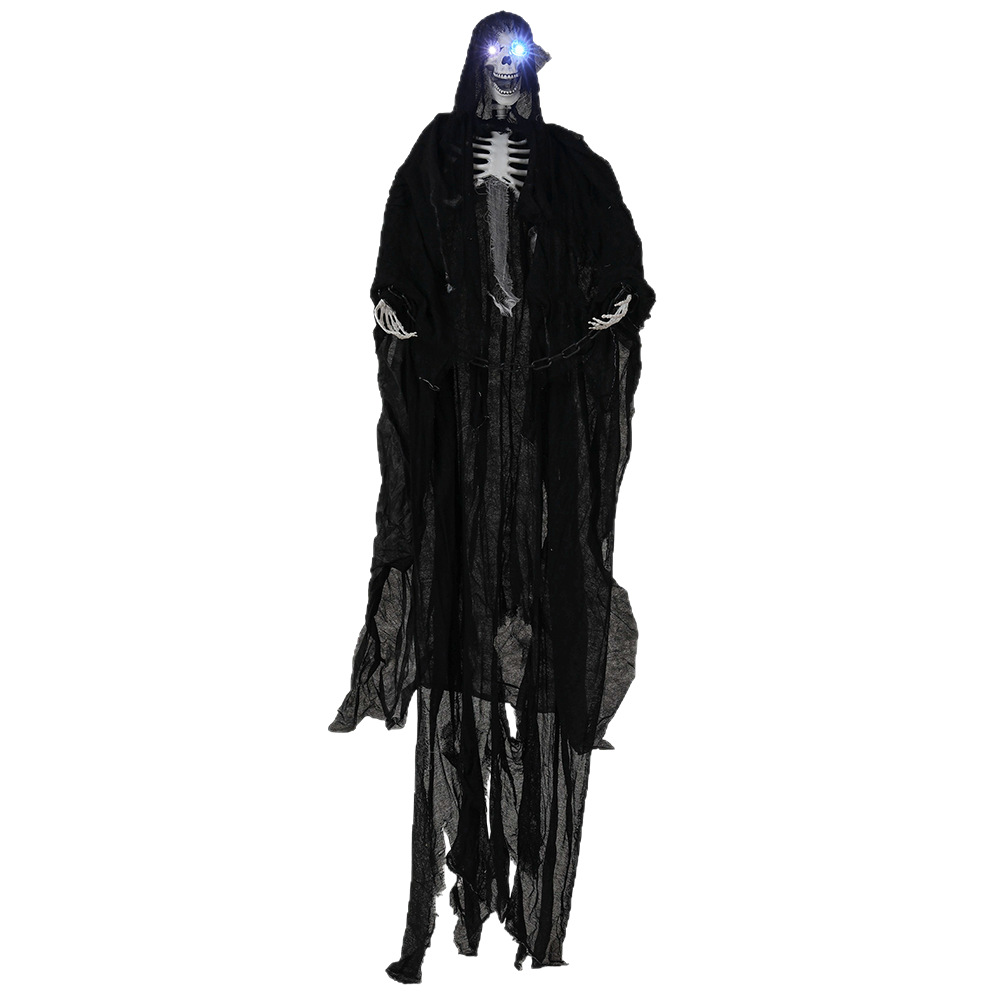 Halloween colgante fantasma cadena de hierro brillante colgante fantasma sala de escape casa embrujada bar escena de terror accesorios de decoración de miedo