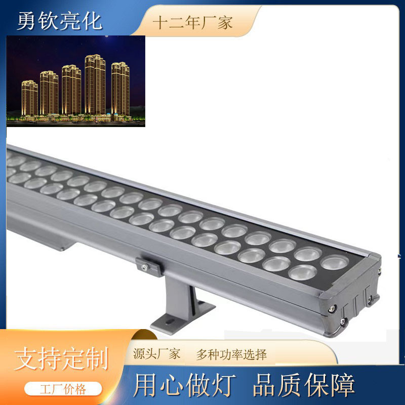 Wall Washer Light 72W Outdoor Building Exterior Wall Floodlight Line Light 108W Bridge Contour Dmx512 External Control Led