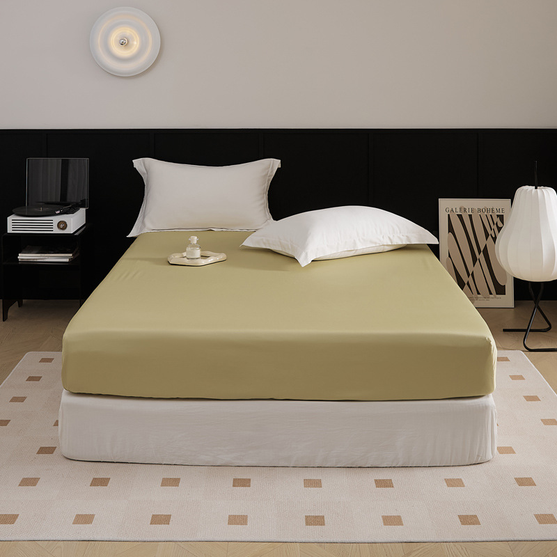 El nuevo 100S de algodón de fibra larga de algodón de una sola cama de algodón puro de color sólido agradable para la piel, cama de 1,5 m, cama de 1,8 m