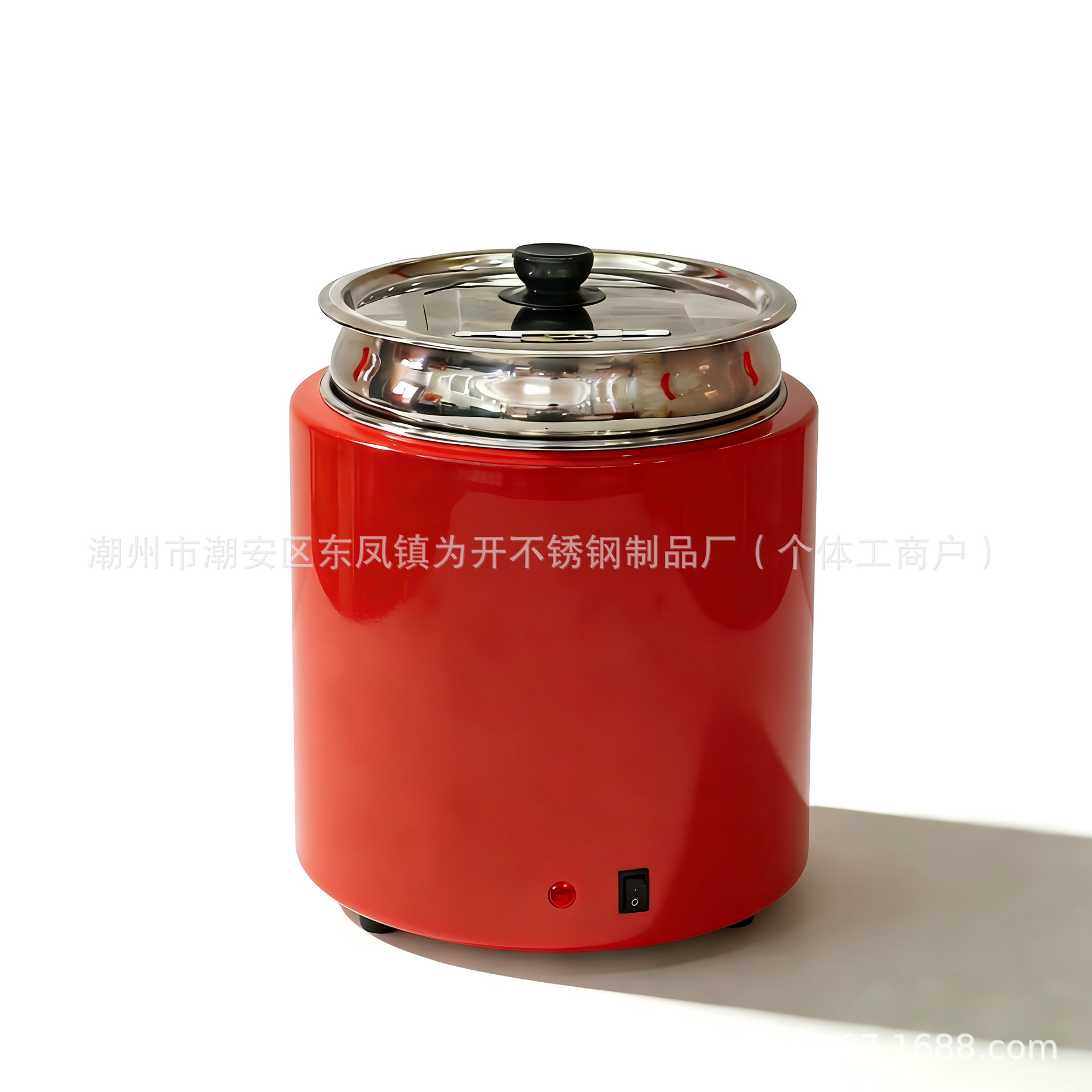 Olla de sopa caliente de acero inoxidable seca 10l comedor escolar cubo de aislamiento térmico del Hotel calefacción eléctrica comercial 304 olla de sopa de grado alimenticio image 10