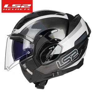 LS2 motocicleta casco completo cubierta trasera Flip casco de exposición hombres y mujeres personalidad motocicleta carreras Doble espejo casco completo FF900