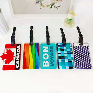 (Wholesale), modern luggage tag PVC, protective brand bag