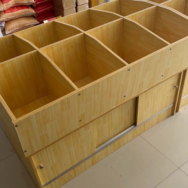 批发超市商用中岛柜散称装米桶食品五谷杂粮散装干货柜零食散直销