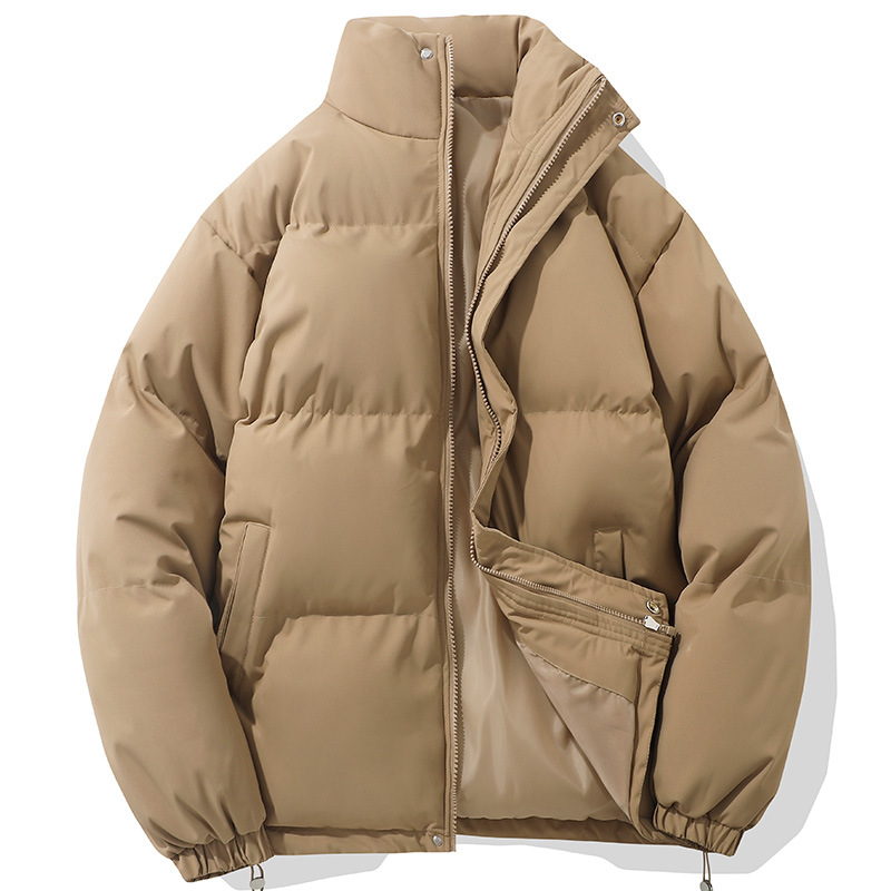 Winter New Coat Men's And Women's Same Couple's Clothing Cotton-padded Hooded Stand-up Neck Cotton-padded Cotton-padded Bread Clothes_voghion.com