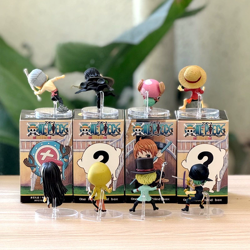 One Piece theatrical version 8 hand model Лuffy Чоппер Zoro кукла украшение мультфильм анимационная игрушка blind box