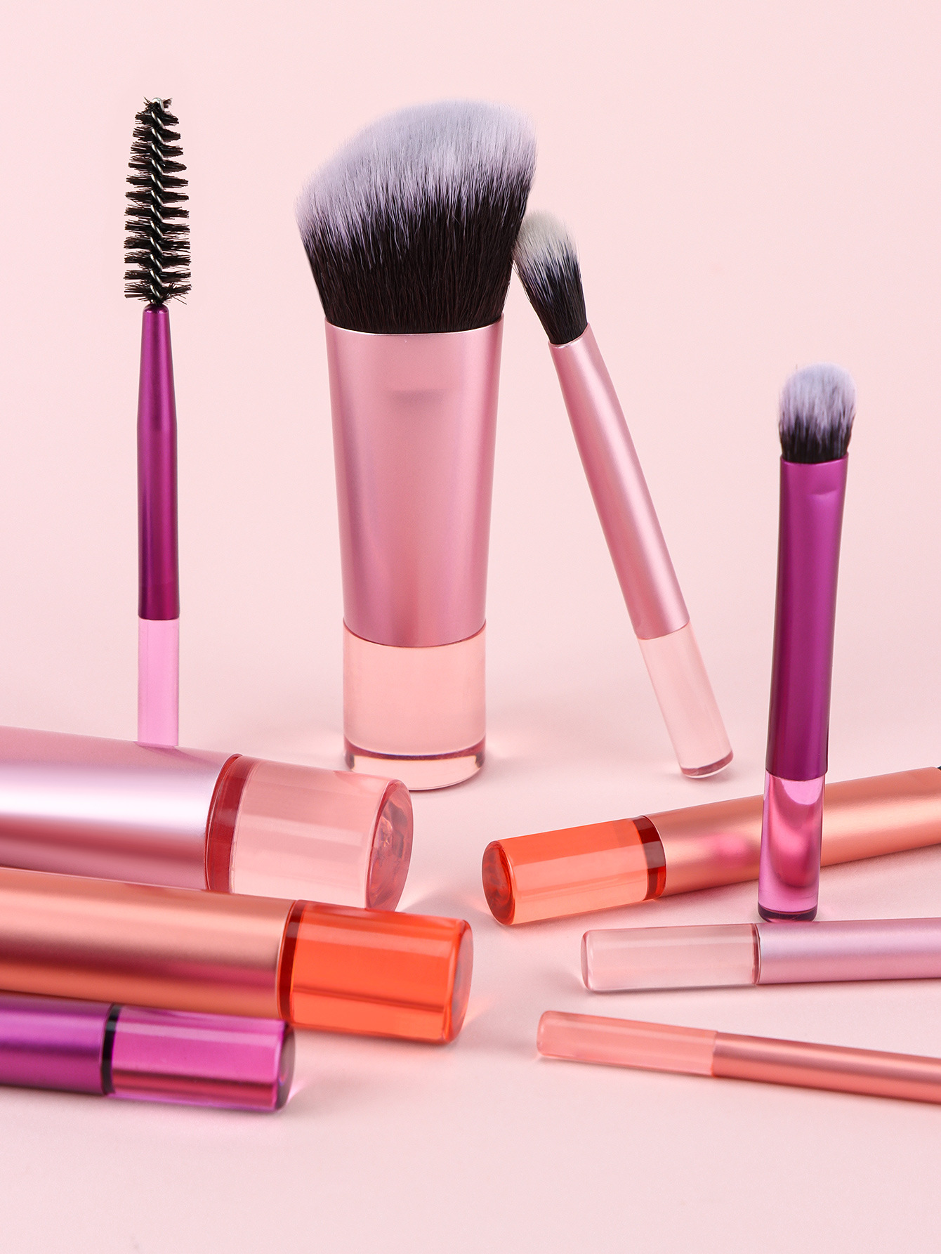 95g Weight plastic handle Makeup Brush Handle Type Makeup Brushes Makeup Tools Types 1 Set Quantity Artificial Fiber Material Simple Style Style Simple Style Artificial Fiber Plastic Handle Makeup Brushes 1 Set 6