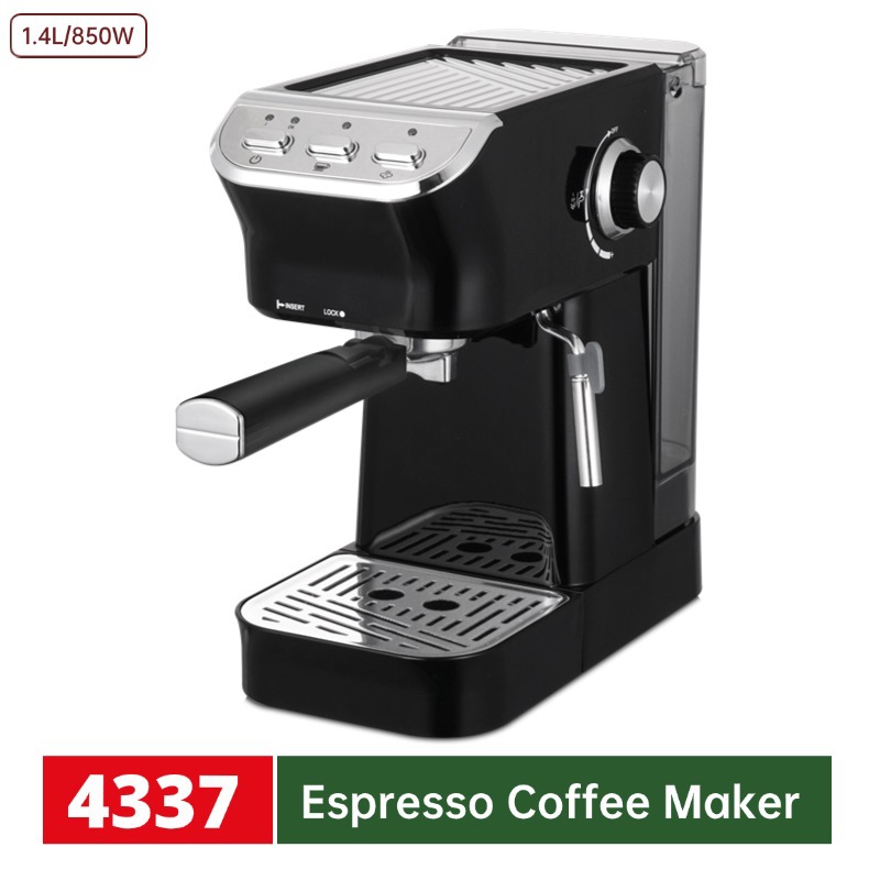 Máquina de café italiana semiautomática doméstica Máquina de café manual operada por botón Oficina de ocio Máquina de café