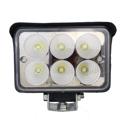 Digger astigmatism spotlight highlight shockproof 12V24V truck reversing light forklift engineering vehicle agricultural vehicle light (İşçi projektorları) - three-inch-square-6-bead-white-light
