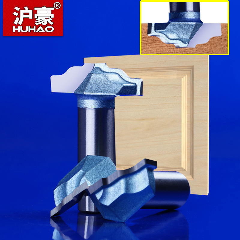 沪豪工业级四弧刀1/2柄木工雕刻机刀具橱柜门板花型雕刻刀镂铣刀