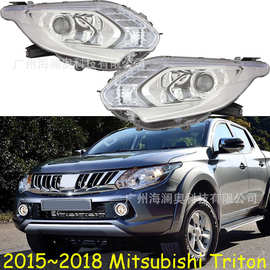 适用于三菱Triton大灯总成前照灯雾灯日行灯2015~2018款