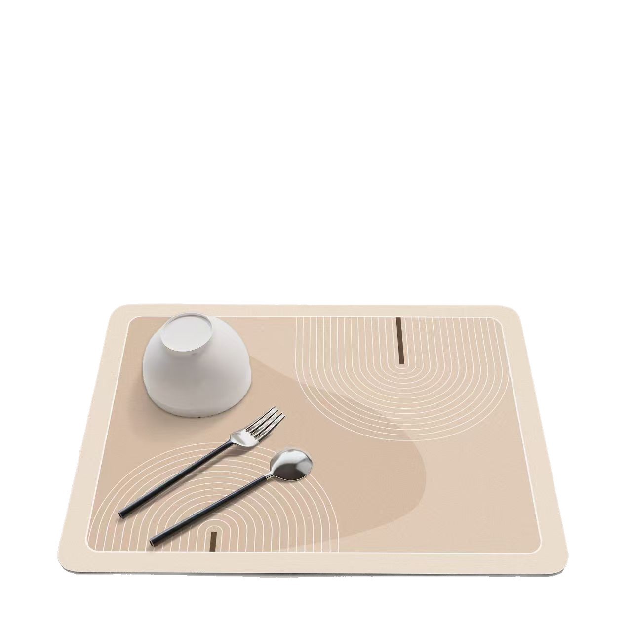 Alfombra absorbente de cocina estilo nórdico, tapete de diatomea antideslizante para mesa o encimera, aislante y de secado rápido