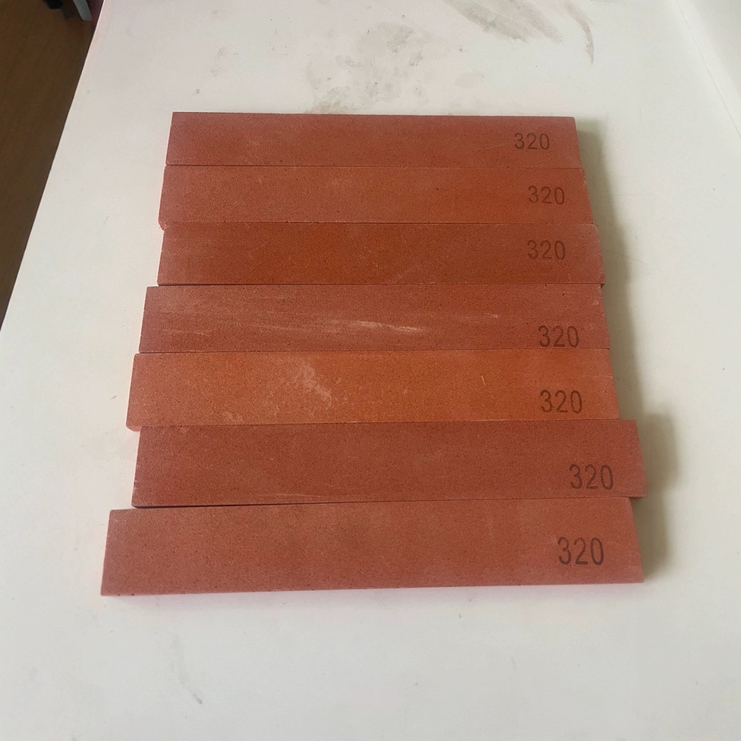 厂家直供  红色320目150*23*6mm长方形油石条