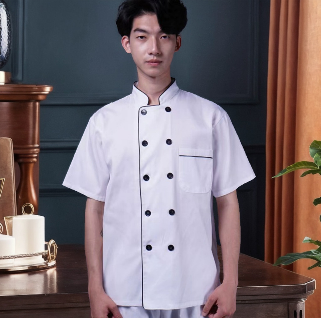 厨师服男女厨师工作服饭堂餐饮工装食堂学校厨师服长袖短袖后厨制