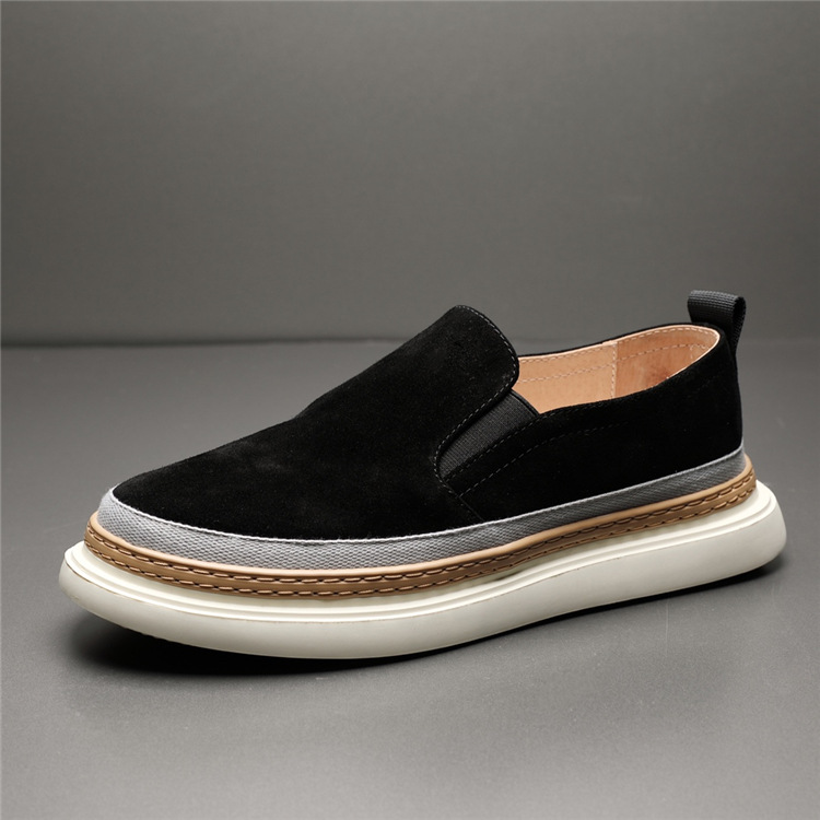Herr casual skor i äkta läder med tjock sula som andas_voghion.com