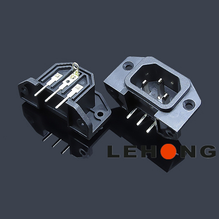 DE-14-1AB 安规AC插座/电源插座/品字插座/AC母座/器具插座